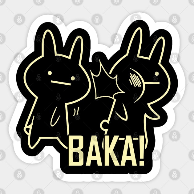 Funny Rabbit Baka Sticker by CrissWild